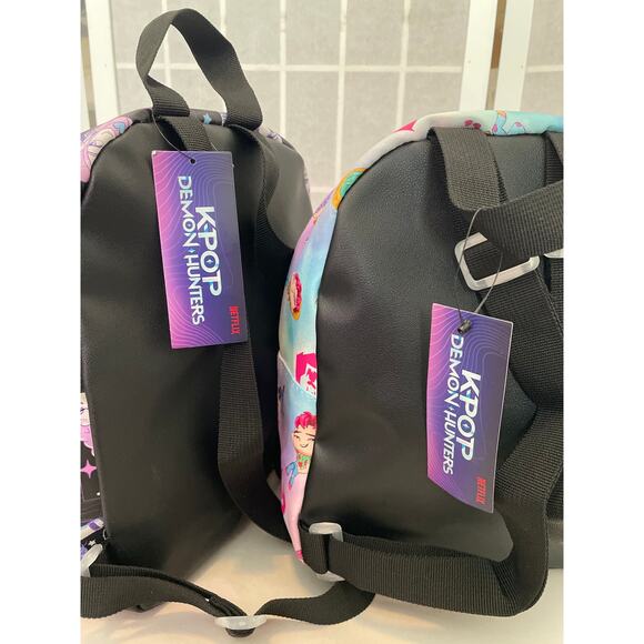 KPop Demon Hunters NEW Mini Backpack Bundle Huntrix Chibi Saja Anime Bags Kawaii main image 4